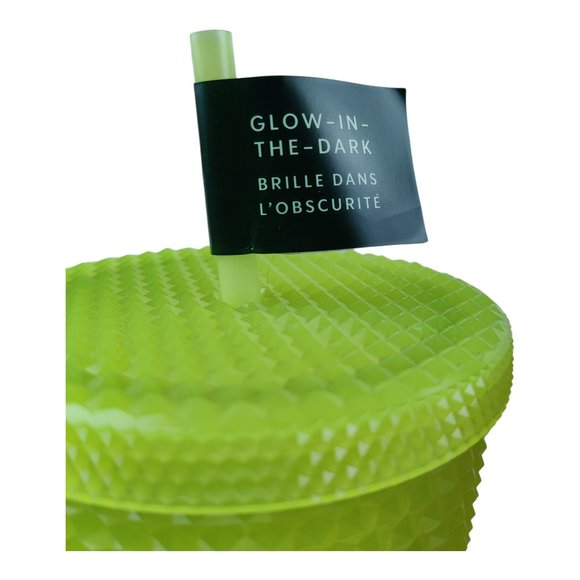 Lot of 3 Starbucks Studded Tumblers 24 Ounces Pink Red Glow In The Dark Neon - Picture 10 of 12